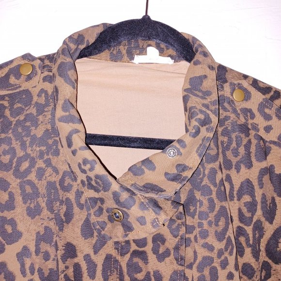 Leopard Print Plus Anorak Style Jacket NWOT - Picture 6 of 7